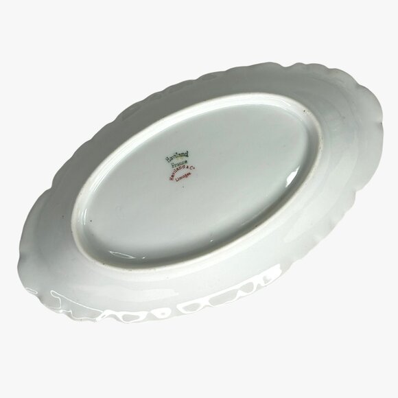 Theodore Haviland Limoges‎ France Floral Oval Serving Platter Set With Gold Trim - Picture 15 of 16